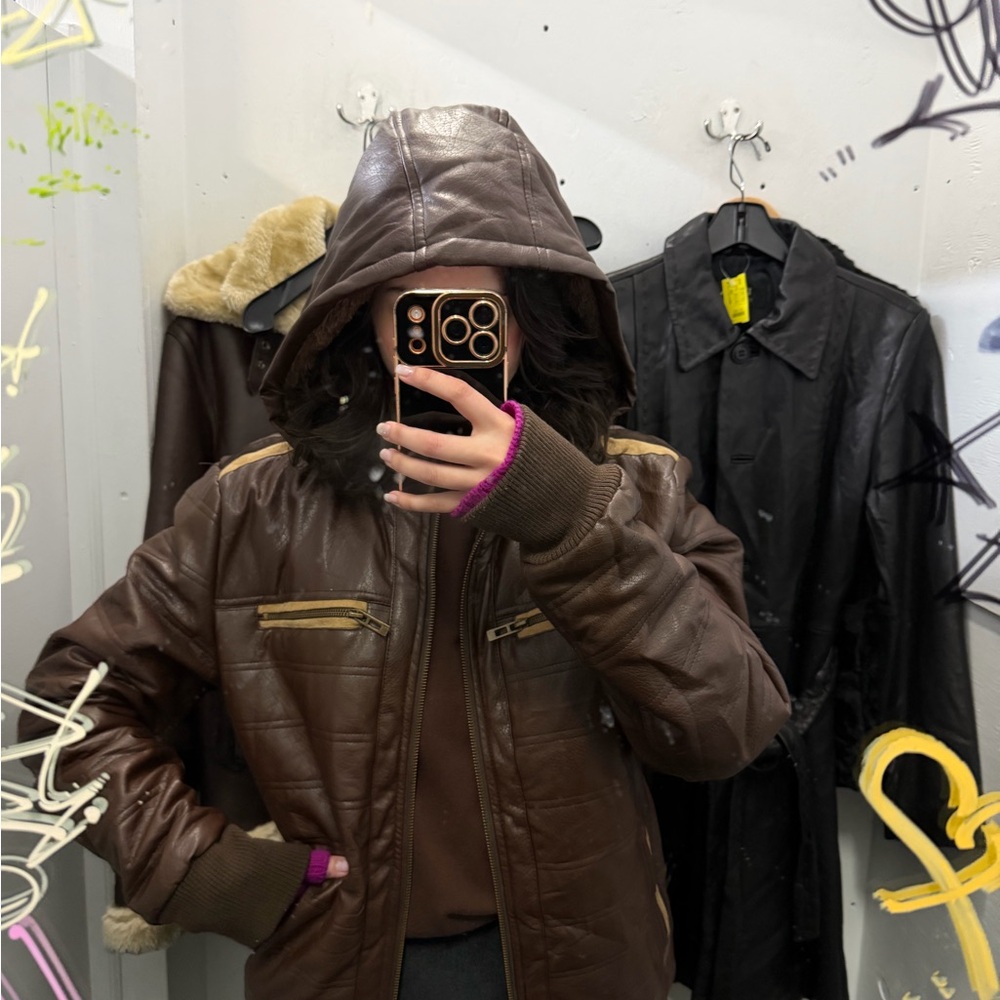 Brown Hooded Jacket